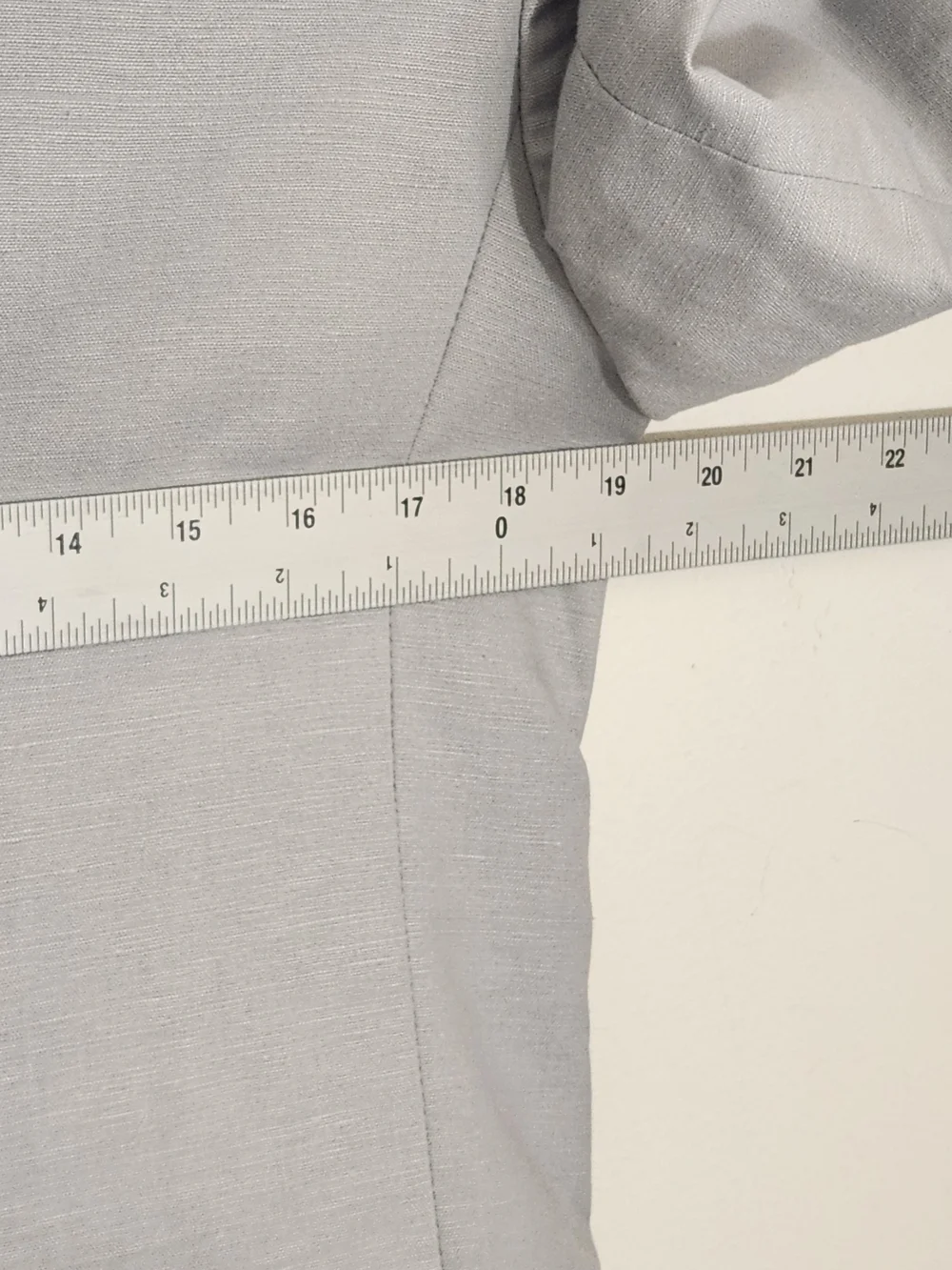 Calvin Klein Light Gray Textured Linen Blend Blazer Size 18 Regular